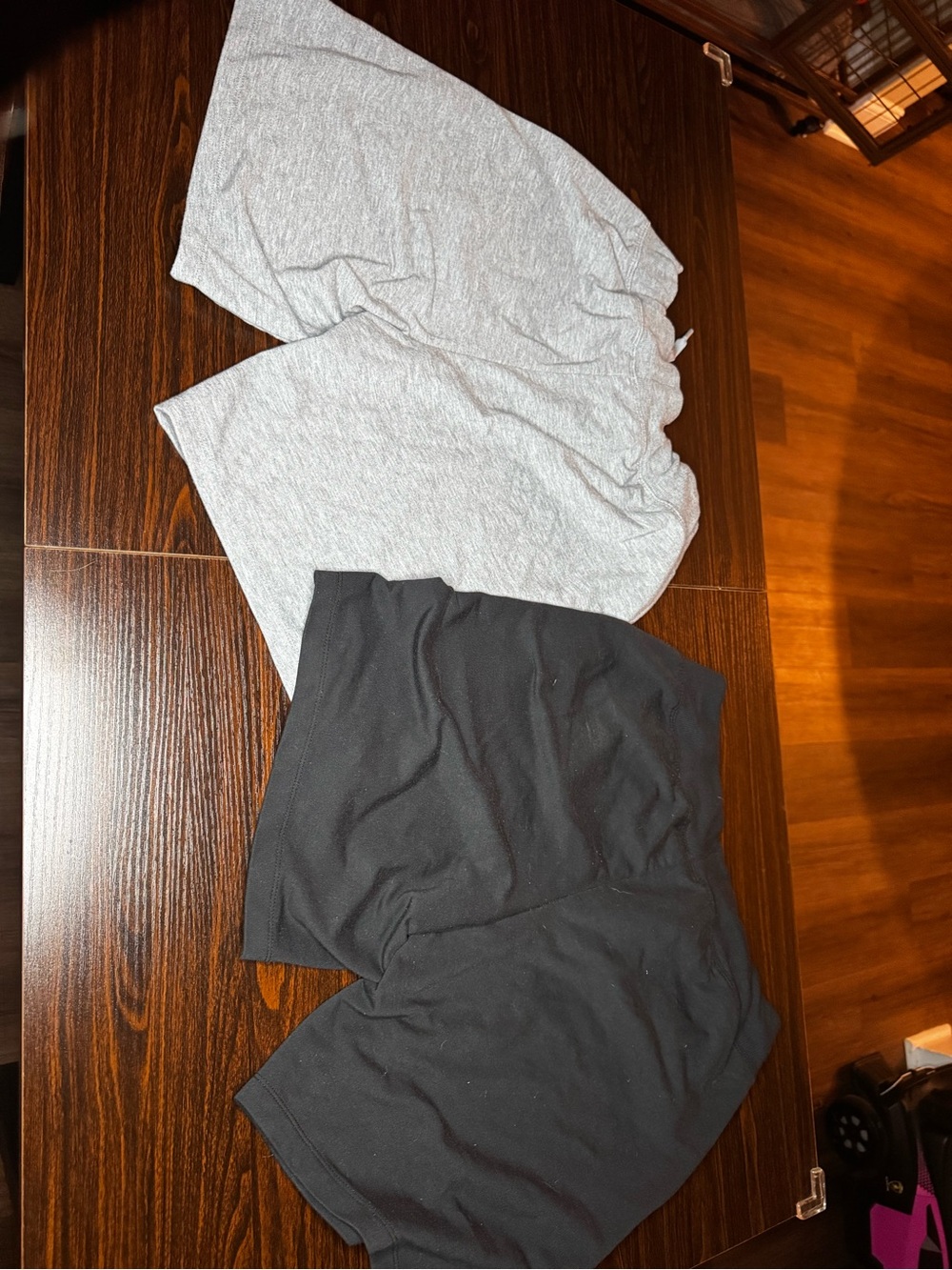 Athletic Works Gray & Charcoal Lounge Shorts Pair - Picture 3 of 4